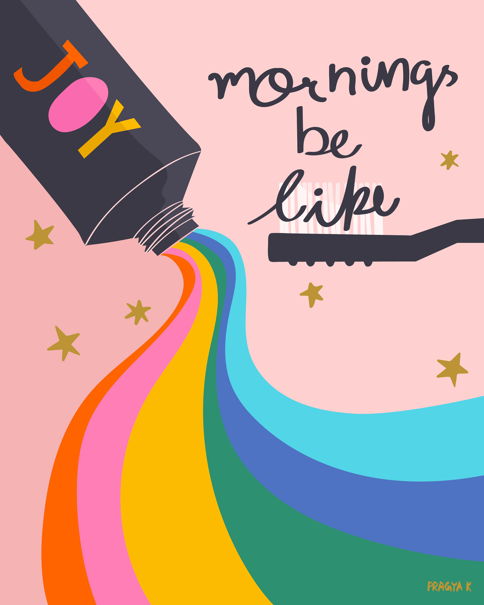 Mornings Be Like lettering